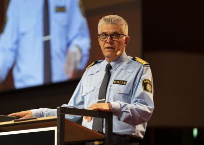 The National Police Commissioner of the Swedish Police Authority, Anders Thornberg, gave a speech at the Opening Ceremony. Photo by Marcus Andrae.
