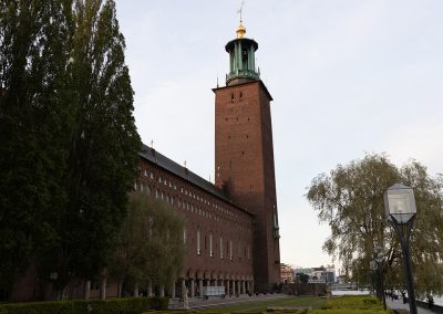 The exterior of Stockholm City Hall. Photo by Marcus Andrae.