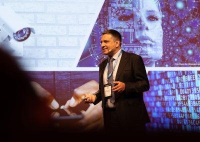 Plenary Speech by Distinguished Professor Claude Roux, University of Technology Sydney (UTS), Australia and The Centre for Forensic Science, Australia. Photo by Marcus Andrae.