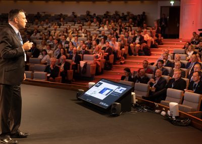 Plenary Speech by Distinguished Professor Claude Roux, University of Technology Sydney (UTS), Australia and The Centre for Forensic Science, Australia. Photo by Marcus Andrae.