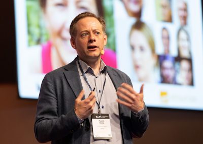 Plenary Speech by Professor Fredrik Heintz, Linköping University, Sweden. Photo by Marcus Andrae.