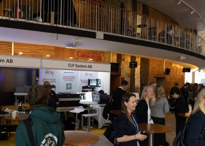 Participants mingle in exhibition area at Folkets Hus_2. Photo by Marcus Andrae.