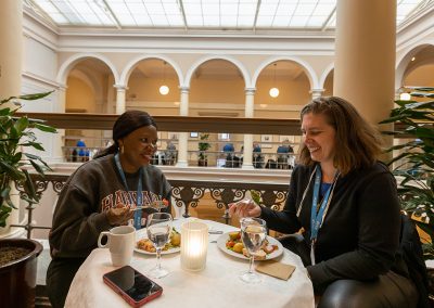 Participants having lunch at Norra Latin. Photo by Marcus Andrae.