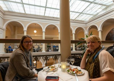 Participants having lunch at Norra Latin. Photo by Marcus Andrae.