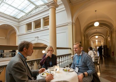 Participants having lunch at Norra Latin. Photo by Marcus Andrae.