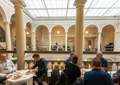 Participants having lunch at Norra Latin. Photo by Marcus Andrae.