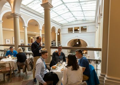 Participants having lunch at Norra Latin. Photo by Marcus Andrae.