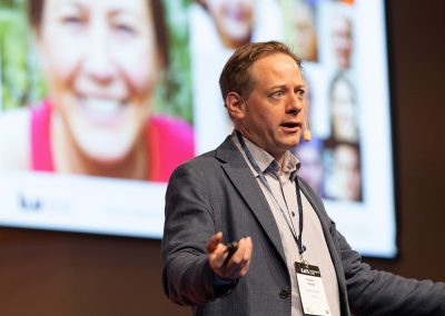 Plenary Speech by Professor Fredrik Heintz, Linköping University, Sweden. Photo by Marcus Andrae.