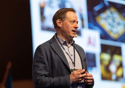 Plenary Speech by Professor Fredrik Heintz, Linköping University, Sweden. Photo by Marcus Andrae.