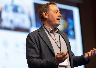 Plenary Speech by Professor Fredrik Heintz, Linköping University, Sweden. Photo by Marcus Andrae.