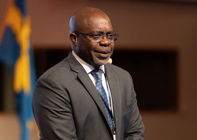 Plenary Speech by Dr. Justice Tettey, Chief, Laboratory and Scientific Section United Nations Office on Drugs and Crime (UNODC). Photo by Marcus Andrae.