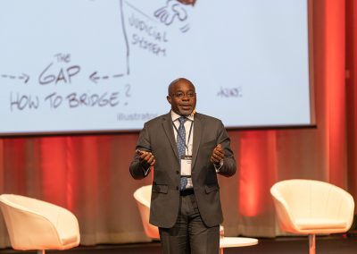 Plenary Speech by Dr. Justice Tettey, Chief, Laboratory and Scientific Section United Nations Office on Drugs and Crime (UNODC). Photo by Marcus Andrae.