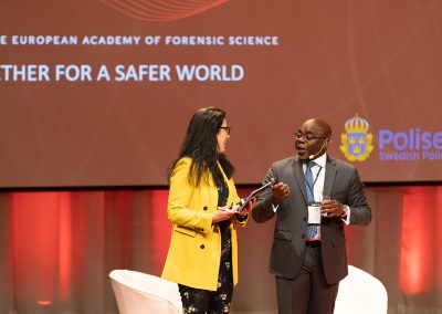 Plenary Speech by Dr. Justice Tettey, Chief, Laboratory and Scientific Section United Nations Office on Drugs and Crime (UNODC). Photo by Marcus Andrae.