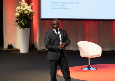 Plenary Speech by Dr. Justice Tettey, Chief, Laboratory and Scientific Section United Nations Office on Drugs and Crime (UNODC). Photo by Marcus Andrae.