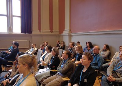 Audience listening to Oral Presentation Comparison of desiccation of human and pig tissue via lipid analysis Presenter Alisha Deo_Centre for Forensic Science University of Technology Sydney Australia. Photo by Marcus Andrae.