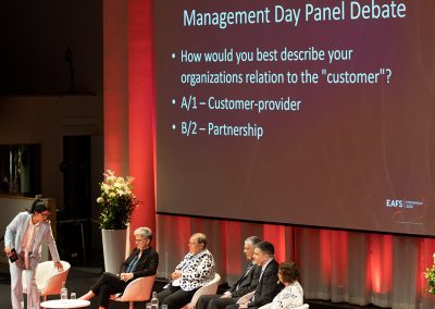 Panel Debate on Management Day. Photo by Marcus Andrae.