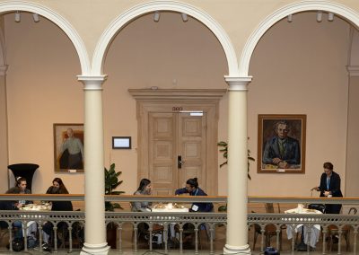 Participants having lunch at Norra Latin. Photo by Marcus Andrae.