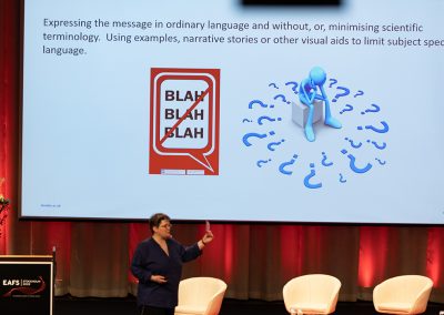 Plenary Speech by Professor Niamh Nic Daeid, University of Dundee, United Kingdom and The Leverhulme Research Centre for Forensic Science (LRCFS).Photo by Marcus Andrae..