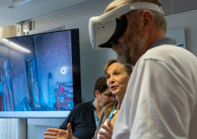Workshop "Designing and Using Virtual Reality in Crime Scene Investigation and Training". Facilitators Niamh Nic Daeid, Sang-Hun Yu, Vincenzo Rinaldi, Benny Thomsen and Eva Ljungkvist. Photo by Andreas Carlsson.