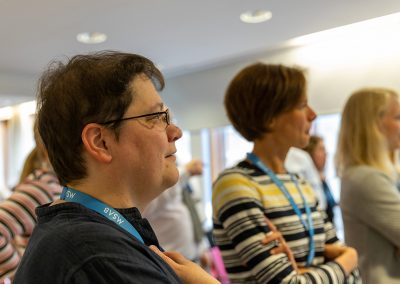 Workshop "Designing and Using Virtual Reality in Crime Scene Investigation and Training". Facilitators Niamh Nic Daeid, Sang-Hun Yu, Vincenzo Rinaldi, Benny Thomsen and Eva Ljungkvist. Photo by Andreas Carlsson.