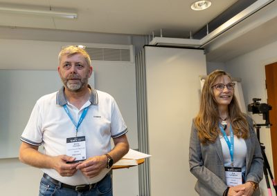 Workshop "Designing and Using Virtual Reality in Crime Scene Investigation and Training". Facilitators Niamh Nic Daeid, Sang-Hun Yu, Vincenzo Rinaldi, Benny Thomsen and Eva Ljungkvist. Photo by Andreas Carlsson..