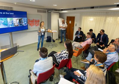 Workshop "Designing and Using Virtual Reality in Crime Scene Investigation and Training". Facilitators Niamh Nic Daeid, Sang-Hun Yu, Vincenzo Rinaldi, Benny Thomsen and Eva Ljungkvist. Photo by Andreas Carlsson.