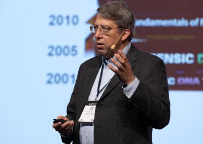 Plenary Speech by Dr. John M. Butler, NIST Fellow & Special Assistant to the Director for Forensic Science U.S. Government-Department of Commerce, National Institute of Standards and Technology-NIST, United States of America. Photo by Marcus Andrae.