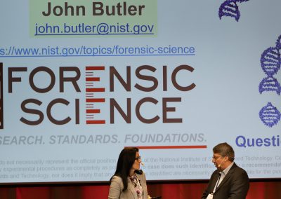 Plenary Speech by Dr. John M. Butler, NIST Fellow & Special Assistant to the Director for Forensic Science U.S. Government-Department of Commerce, National Institute of Standards and Technology-NIST, United States of America. Photo by Marcus Andrae.