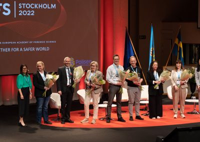 Helena Trolläng, Ann-Louise Flisbäck, Emil Hjalmarson, Christina Bertler Edlund, Jonas Malmborg, Simon Dunne, Maria Holmkvist, Micaela Rogersten and Anna Olin Kardell at the Closing Ceremony. Photo by Marcus Andrae.